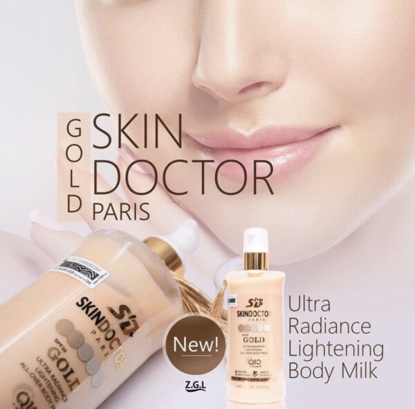 Skin Doctor Gold Lightening Body Lotion Whitening Milk SPF30