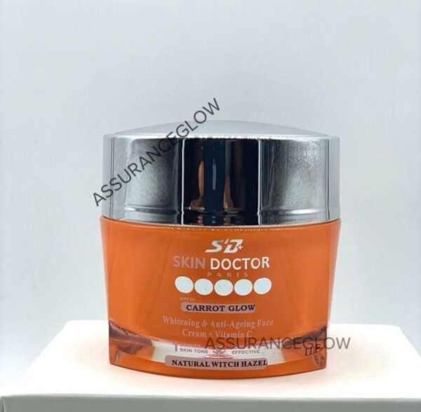 Skin Doctor Carrot Glow Skin Whitening Face Body Lotion Milk + Face Cream + Serum 3pcs Set