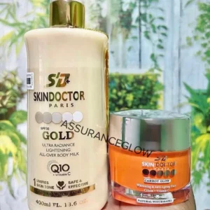 Skin Doctor Gold Ultra Radiance Lightening Body Milk Lotion + Face Cream