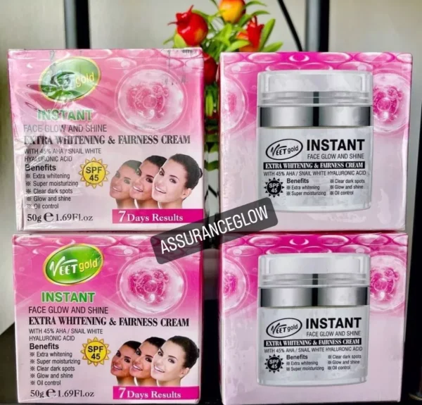 Veet Gold Instant Glow & Shine Extra Whitening Fairness Cream