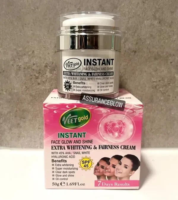 Veet Gold Instant Glow & Shine Extra Whitening Fairness Cream