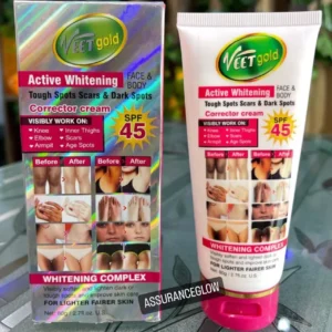 Veet Gold Active Whitening Tough Spots & Scars Cream Face or Body