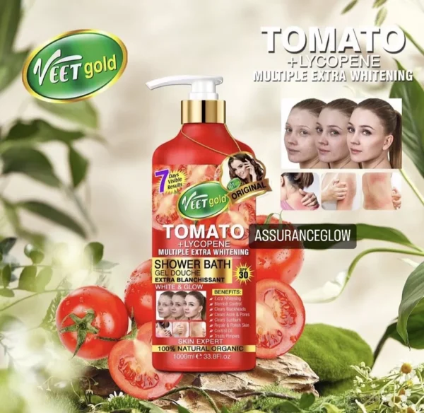 Veet Gold Tomato Lycopene Multiple Extra Whitening Shower Bath