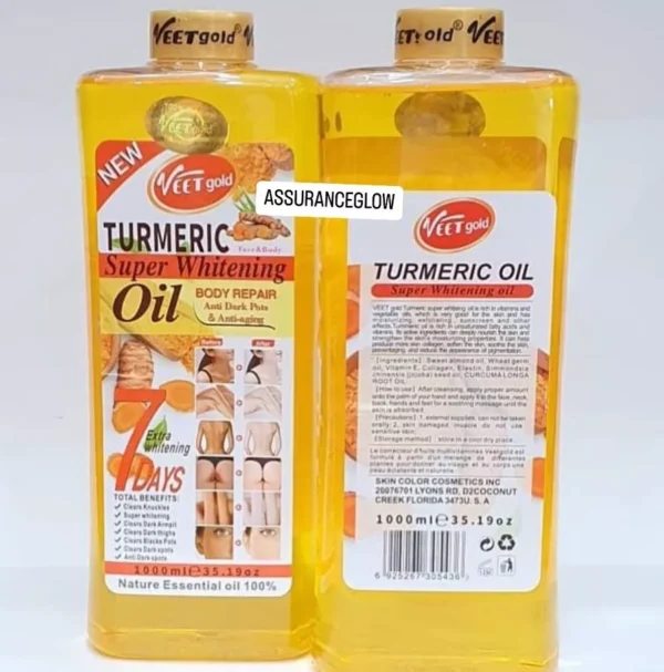 Veet Gold Turmeric Super Whitening Oil Body Repair