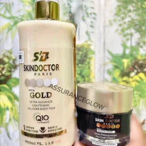 Skin Doctor Gold Ultra Radiance Lightening Body Milk Lotion + Face Cream