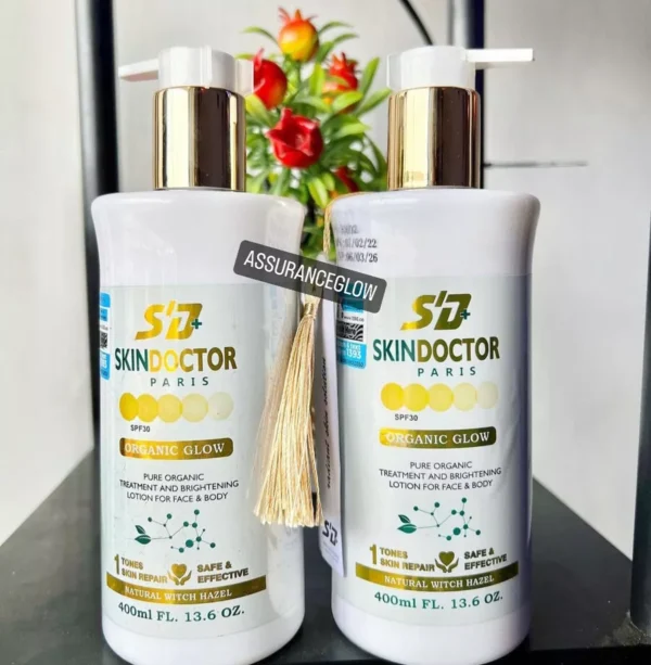 Skin Doctor Pure Organic Treatment Brightening Face & Body Lotion