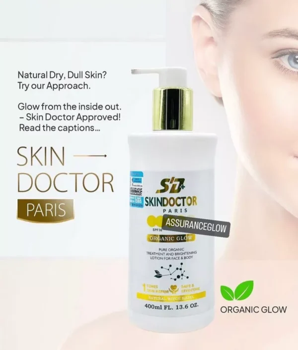 Skin Doctor Pure Organic Treatment Brightening Face & Body Lotion