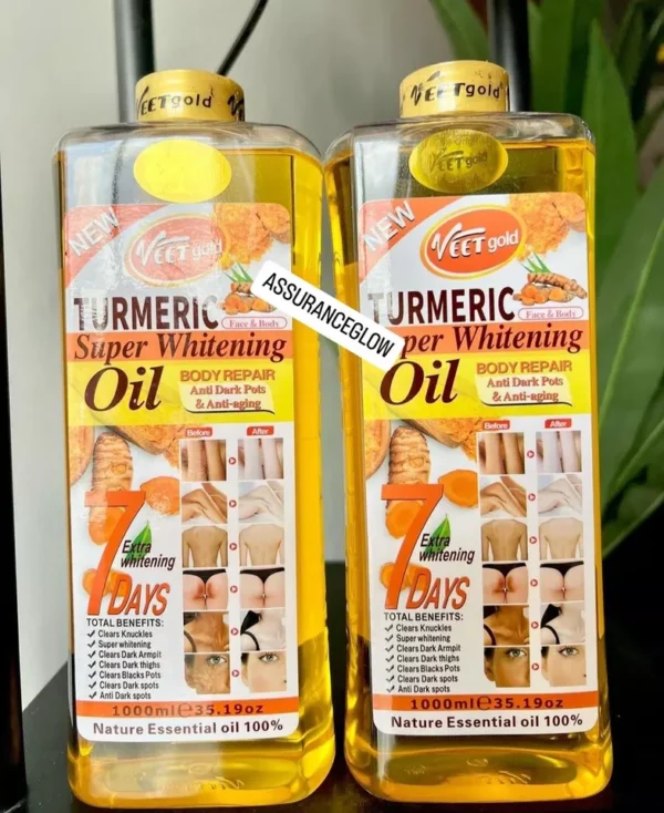 Veet Gold Turmeric Super Whitening Oil Body Repair