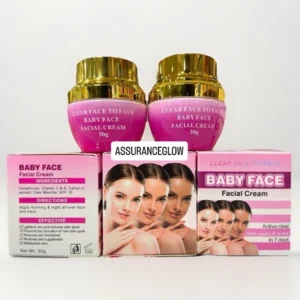 Baby Face Facial Cream Dark Spot Remover - Clear Spots & Scars W/ Vitamin 30g