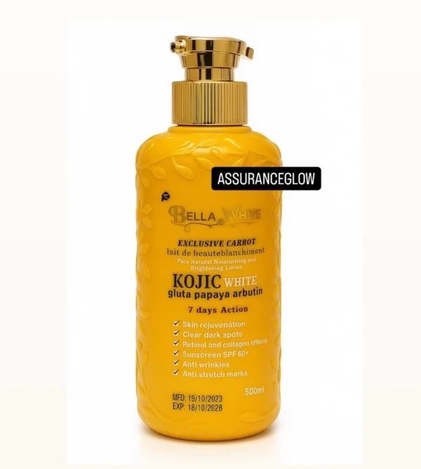 BellaWhite EXCLUSIVE CARROT Papaya Arbutin Lotion 500ml SPF 60